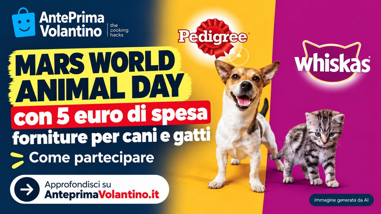 Concorso Mars World Animal Day 2026, con 5 euro di spesa si vincono forniture per cani e gatti