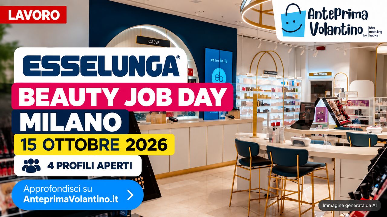 Esselunga cerca personale per il nuovo eb beauty store di Milano, Beauty Job Day il 15 ottobre 2026