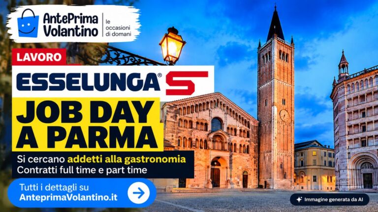 Esselunga Job Day Parma il 5 novembre 2026