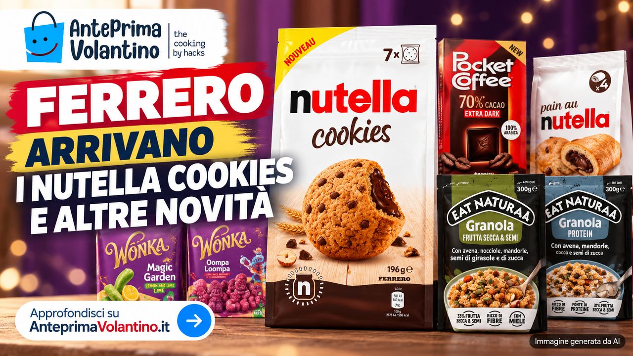 Ferrero, arrivano i Nutella Cookies e altre novità nei supermercati