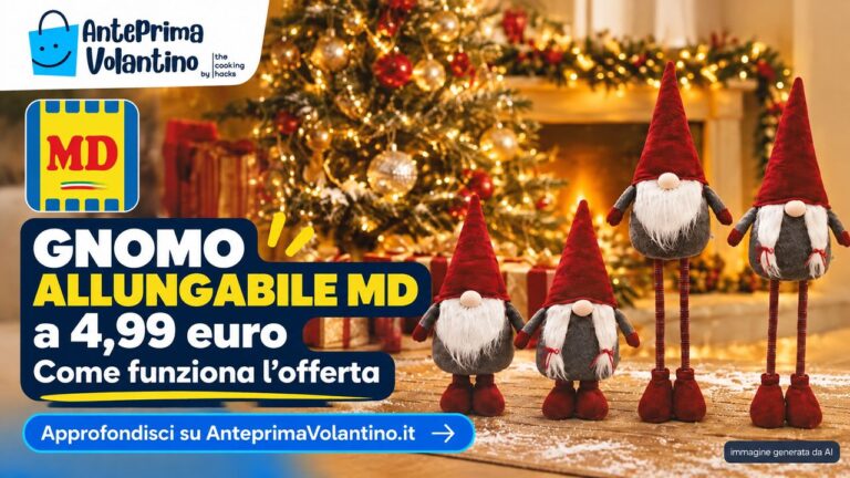 Gnomo allungabile MD a 4,99 euro, come funziona l'offerta