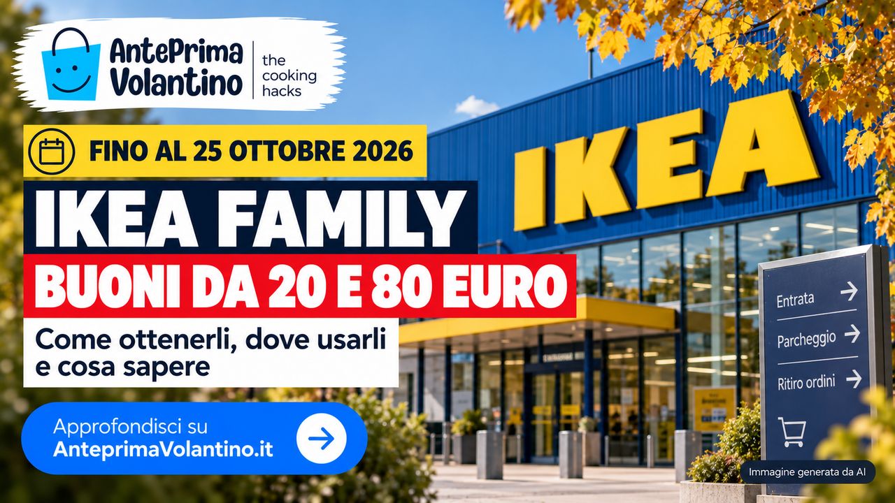 IKEA Family, buoni da 20 e 80 euro fino al 25 ottobre 2026: come ottenerli e dove spenderli