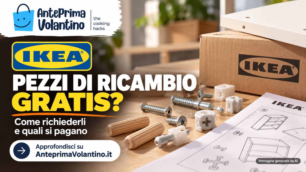 IKEA pezzi di ricambio gratis, come richiederli e quali si pagano