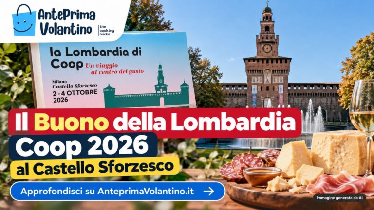Il Buono della Lombardia Coop 2026 al Castello Sforzesco, degustazioni ed eventi dal 2 al 4 ottobre 2026