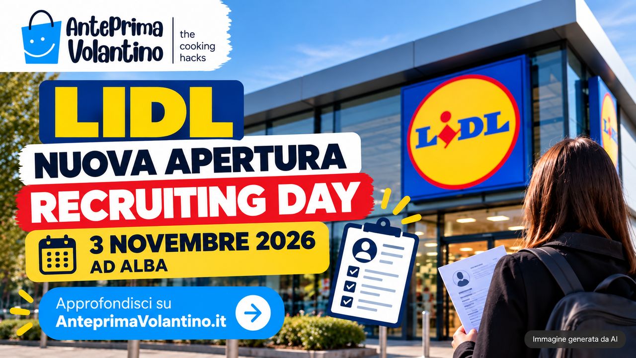 Lidl lavoro ad Alba, Recruiting Day il 3 novembre 2026 per la nuova apertura