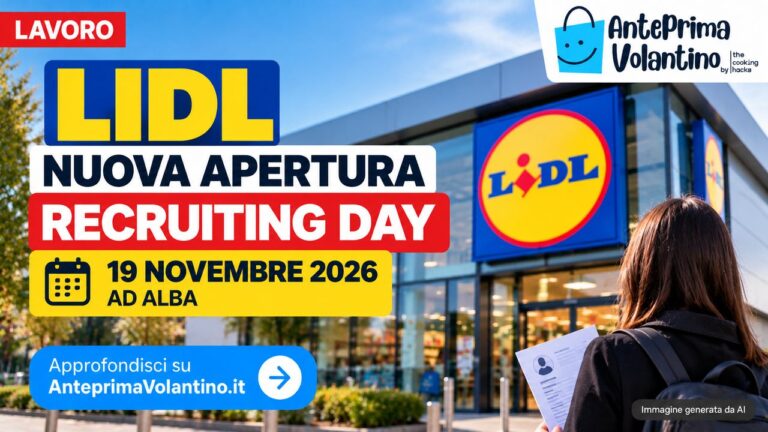 Lidl lavoro ad Alba, Recruiting Day il 19 novembre 2026 per la nuova apertura