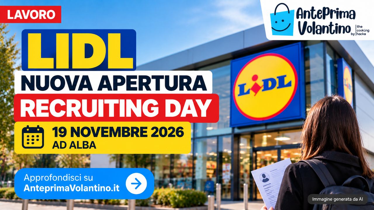 Lidl lavoro ad Alba, Recruiting Day il 19 novembre 2026 per la nuova apertura