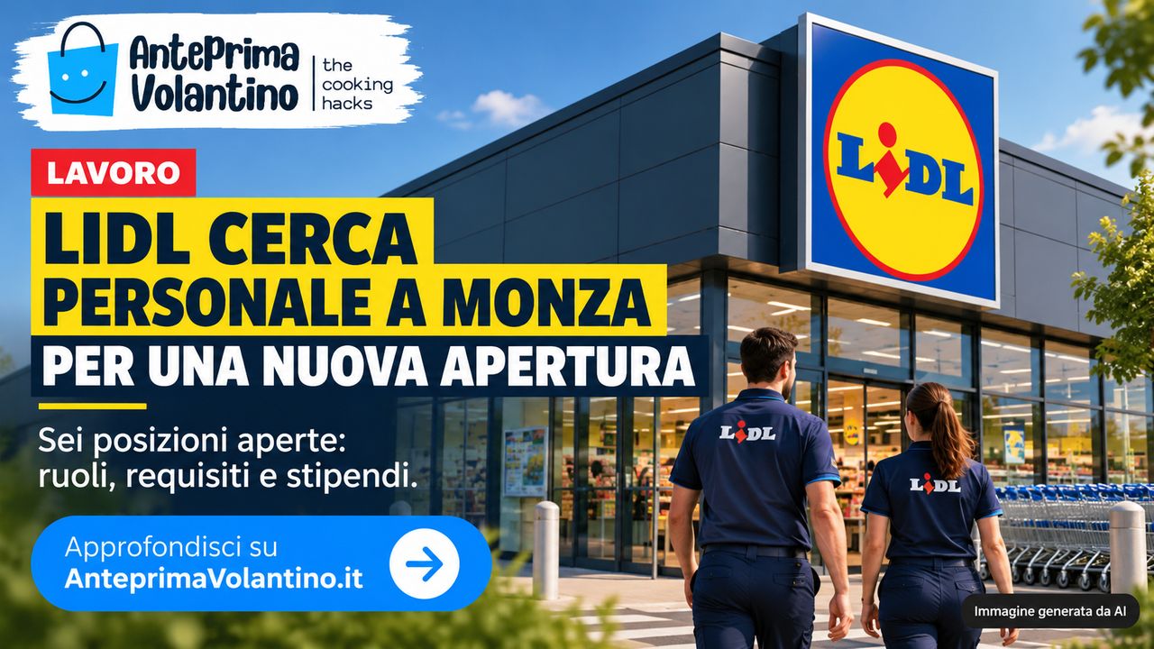 Lidl cerca personale a Monza per una nuova apertura, sei posizioni e stipendi