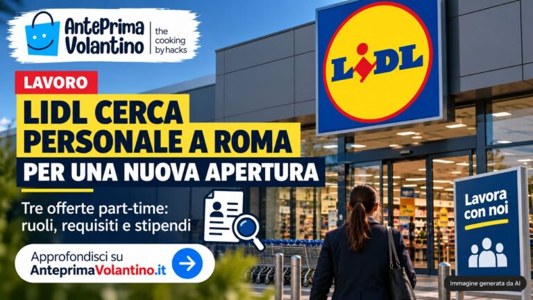 Lidl cerca personale a Roma per una nuova apertura, tre offerte part-time