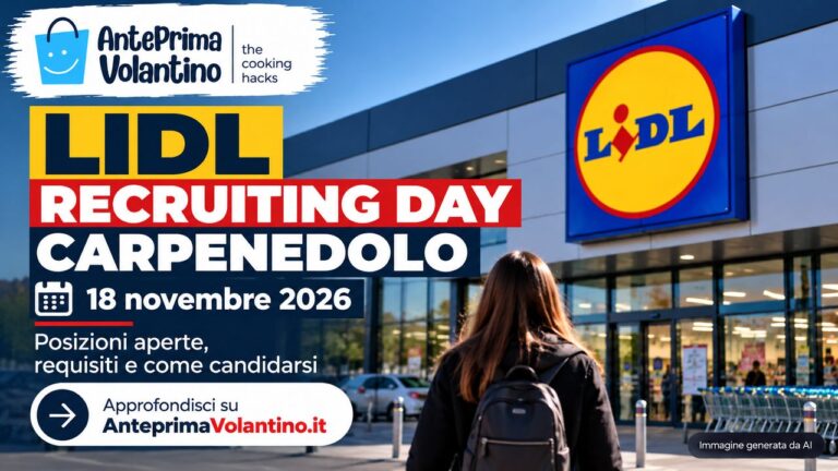 Lidl Recruiting Day Carpenedolo il 18 novembre 2026, posizioni aperte e come candidarsi