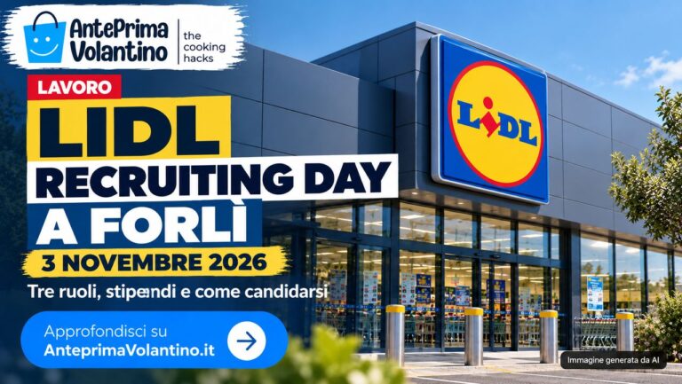 Lidl Recruiting Day Forlì il 3 novembre 2026, tre ruoli, stipendi e come candidarsi