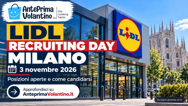 Lidl Recruiting Day Milano il 3 novembre 2026, posizioni aperte e come candidarsi