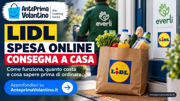 Lidl spesa online con consegna a casa, come funziona Everli, costi e orari