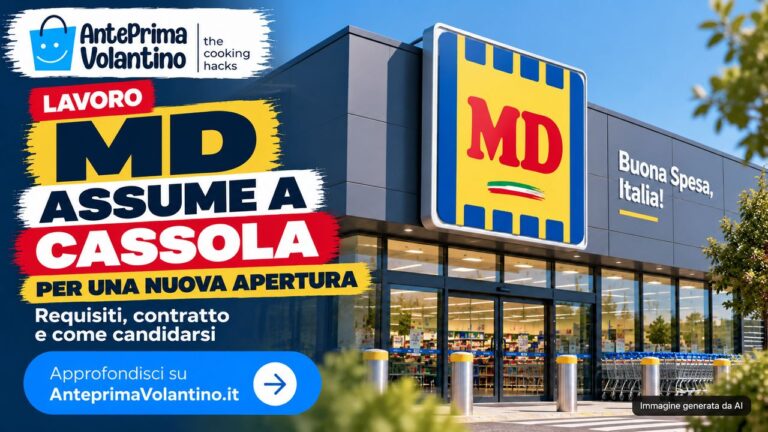 MD assume a Cassola per una nuova apertura: requisiti, stipendio e come candidarsi