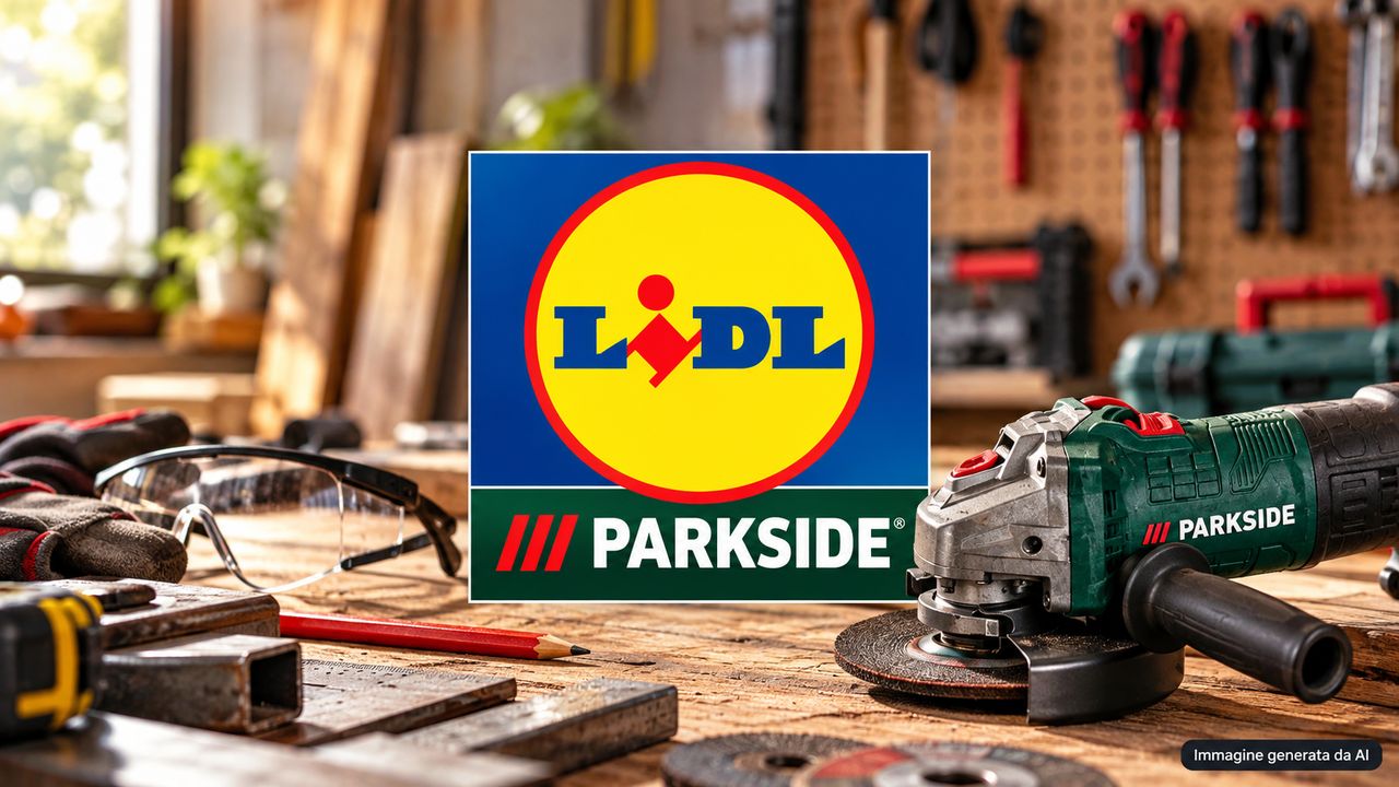 Smerigliatrice Parkside Lidl a 19,99 euro dal 15 ottobre 2026: cosa c'è nella confezione?