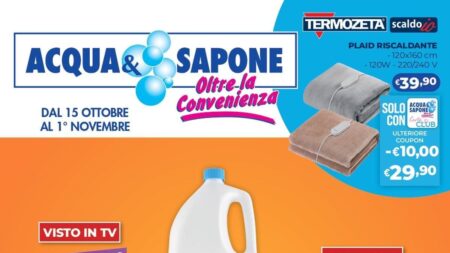 Volantino Acqua e Sapone dal 15 ottobre 2026