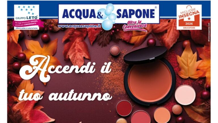 Volantino Acqua e Sapone Sicilia dal 5 ottobre 2026