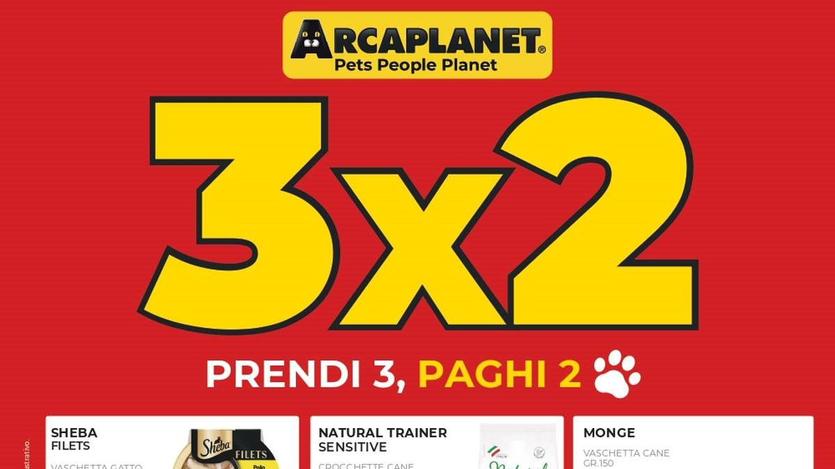 Volantino Arcaplanet dal 1 ottobre 2026