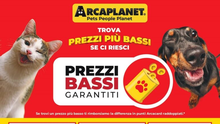 Volantino Arcaplanet fino al 25 ottobre 2026