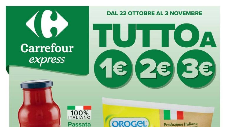 Volantino Carrefour Express dal 22 ottobre 2026