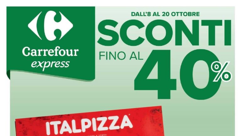 Volantino Carrefour Express dal 8 ottobre 2026