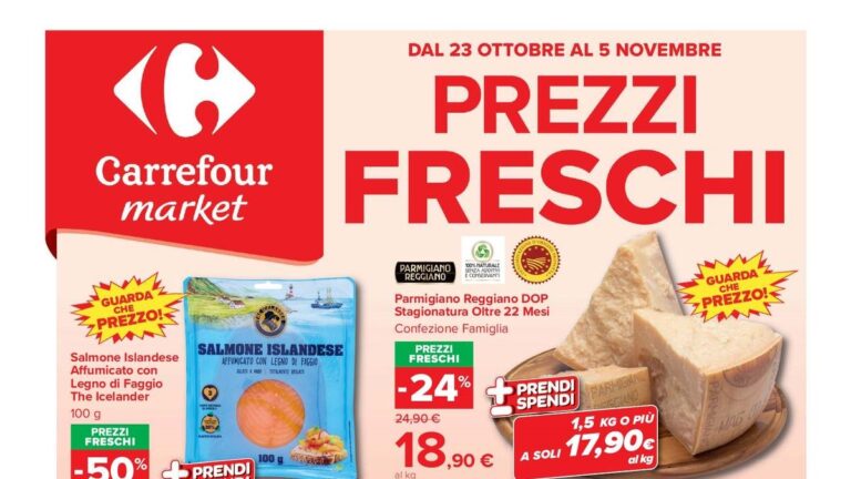 Volantino Carrefour Market dal 23 ottobre 2026