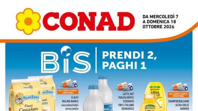 Volantino Conad Campania dal 7 ottobre 2026