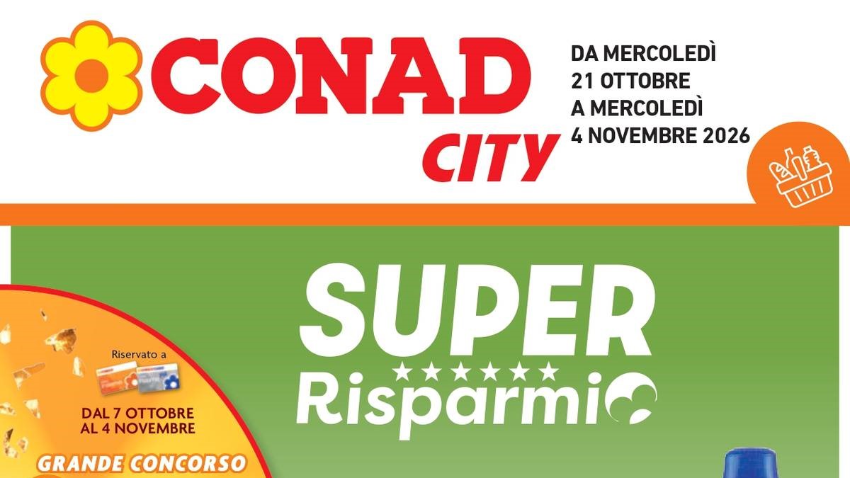 Volantino Conad City dal 21 ottobre 2026