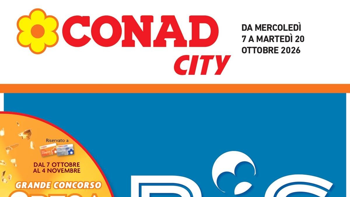 Volantino Conad City dal 7 ottobre 2026