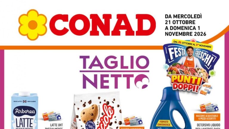 Volantino Conad Lazio dal 21 ottobre 2026