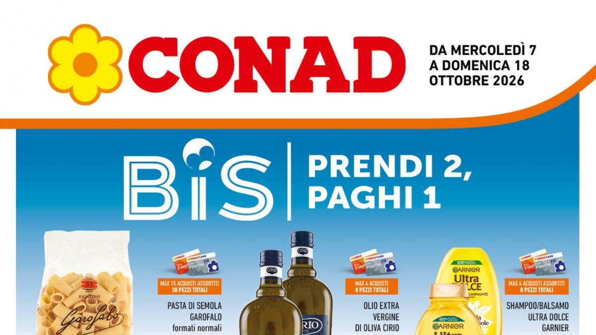 Volantino Conad Lazio dal 7 ottobre 2026
