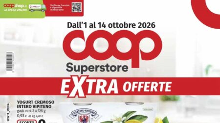 Volantino Coop dal 1 ottobre 2026, Extra Offerte e sconti fino al 50% sulle grandi marche