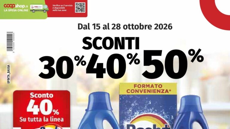 Volantino Coop dal 15 ottobre 2026