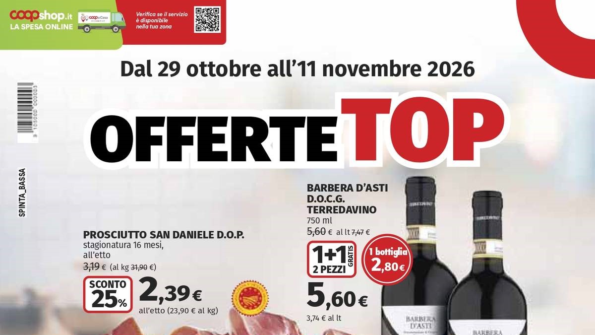 Volantino Coop dal 29 ottobre 2026