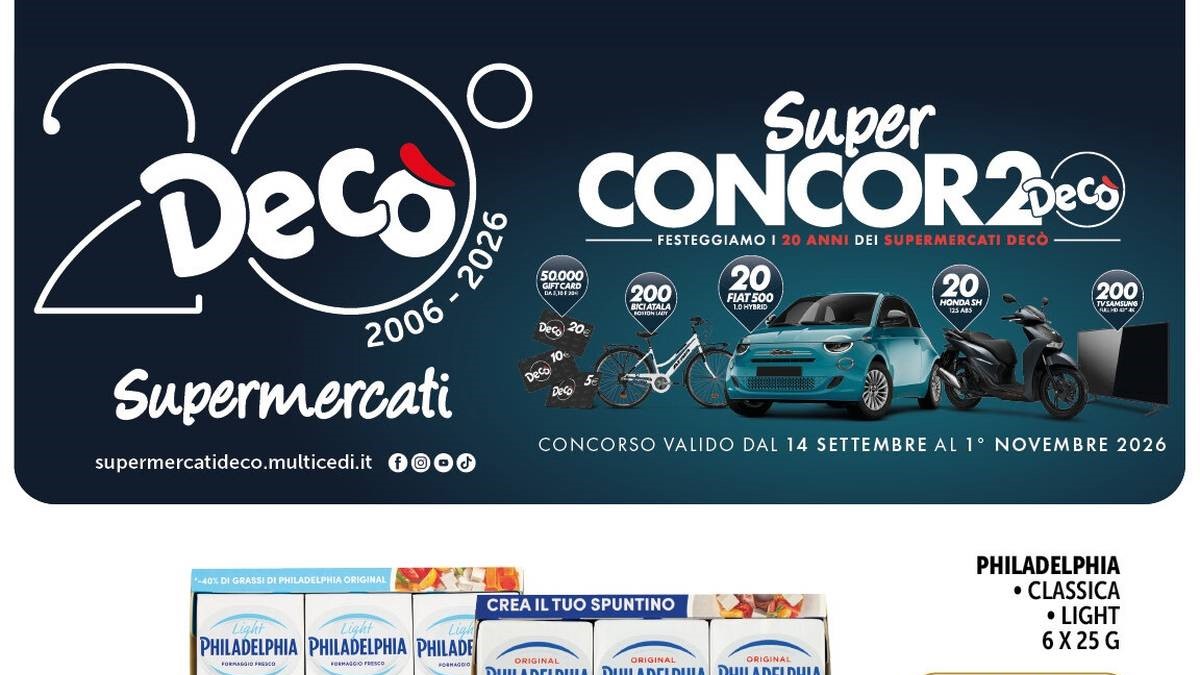 Volantino Decò dal 23 ottobre 2026