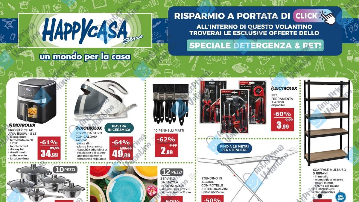 Volantino Happy Casa dal 14 ottobre 2026