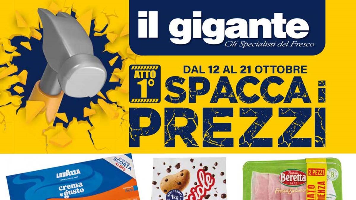 Volantino Il Gigante dal 12 ottobre 2026