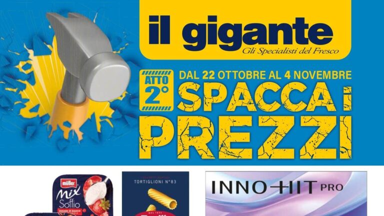 Volantino Il Gigante dal 22 ottobre 2026