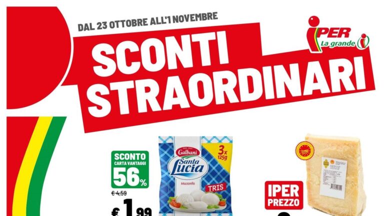 Volantino Iper dal 23 ottobre 2026