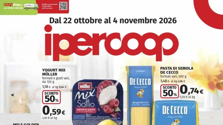 Volantino Ipercoop dal 22 ottobre 2026