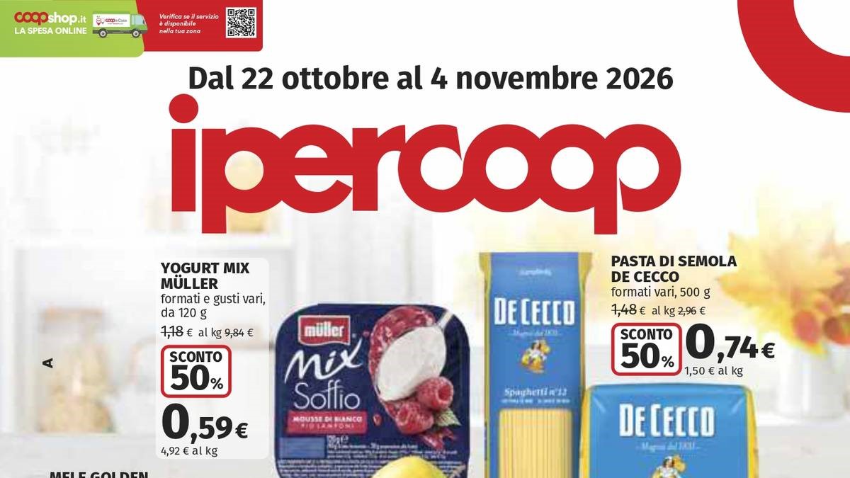 Volantino Ipercoop dal 22 ottobre 2026
