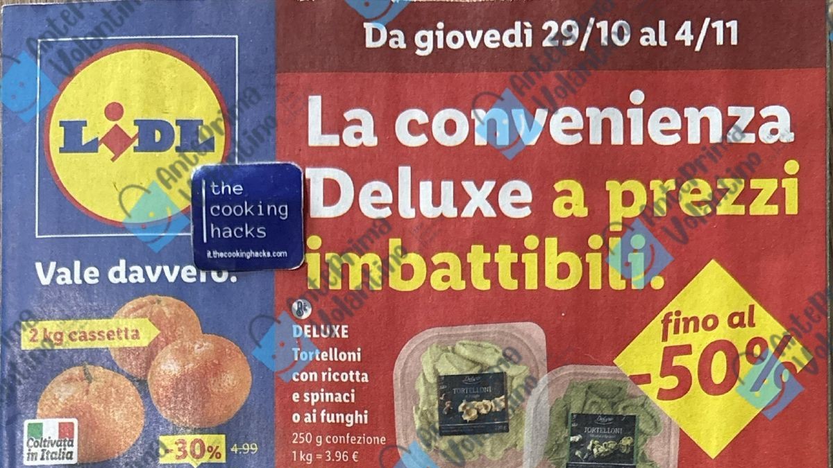 Volantino Lidl dal 29 ottobre 2026 in anteprima