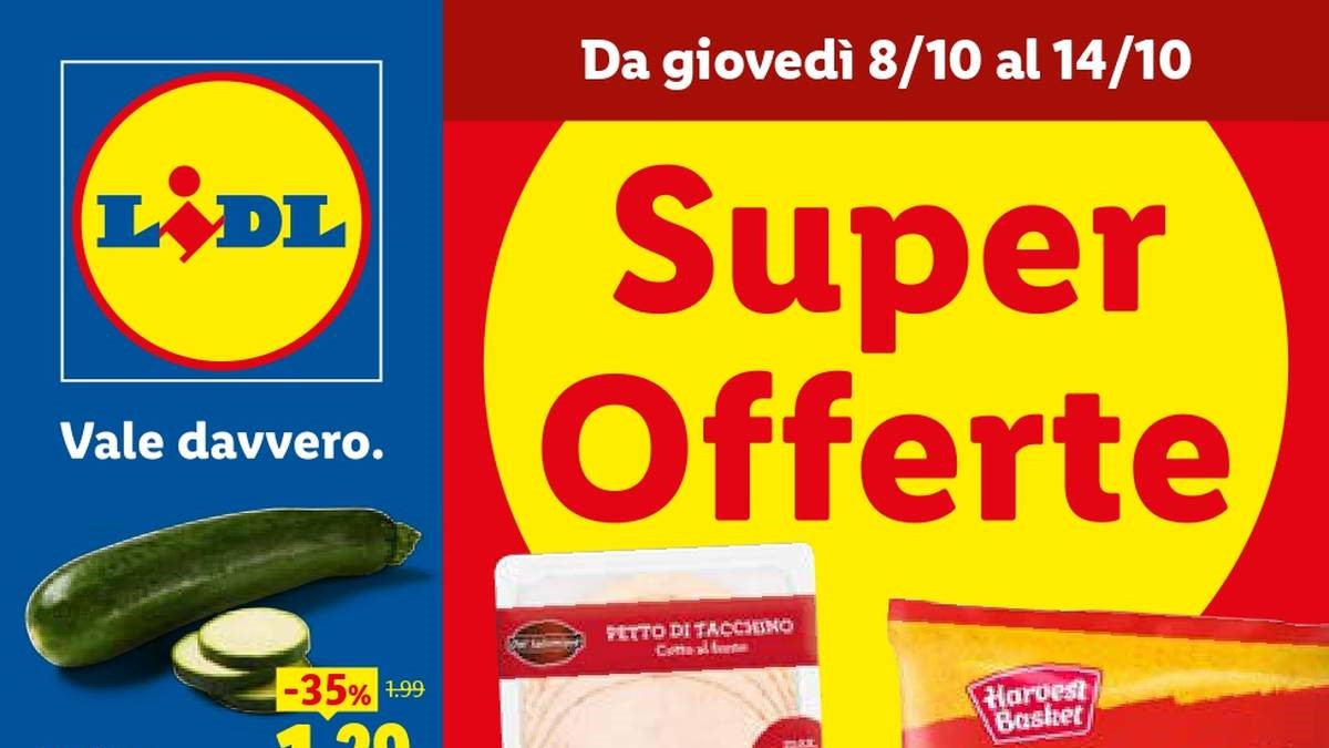 Volantino Lidl dal 8 ottobre 2026 prossima settimana