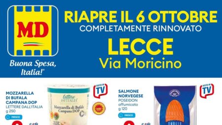 Volantino MD Riapertura Lecce dal 6 ottobre 2026