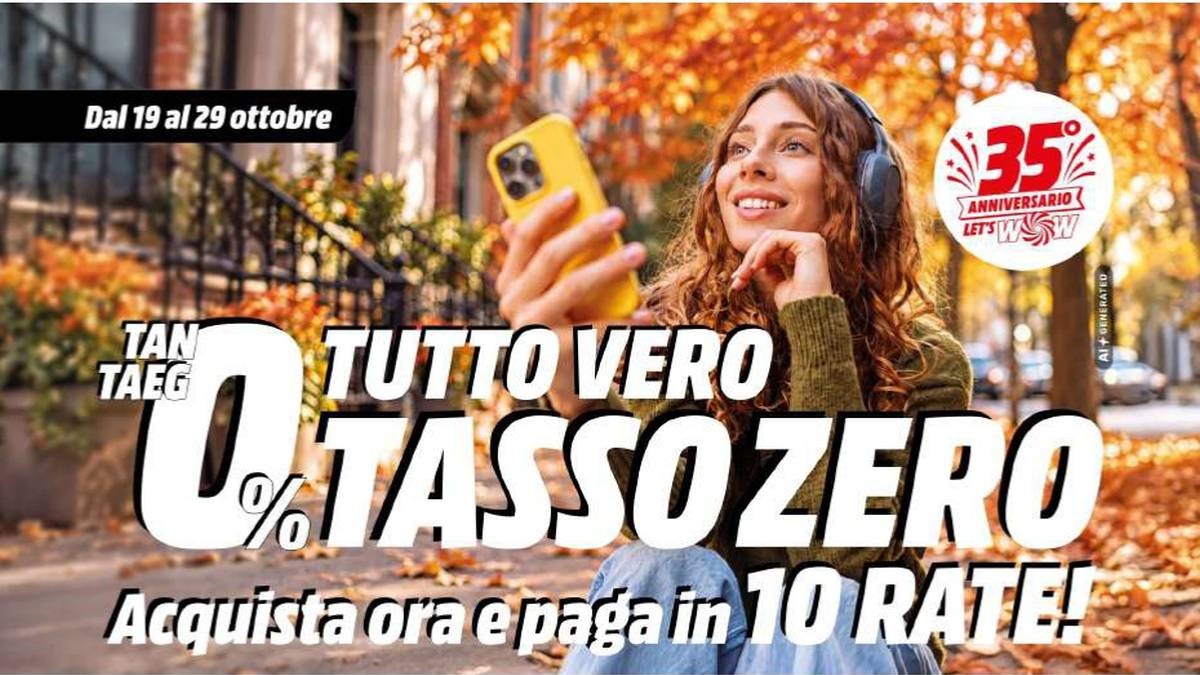 Volantino Mediaworld dal 19 ottobre 2026