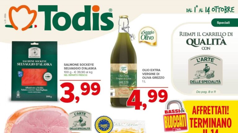 Volantino Todis dal 1 ottobre 2026