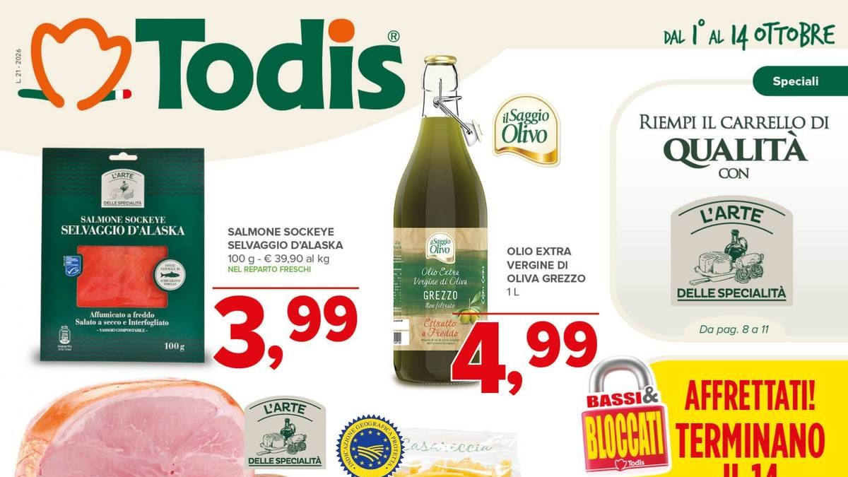 Volantino Todis dal 1 ottobre 2026