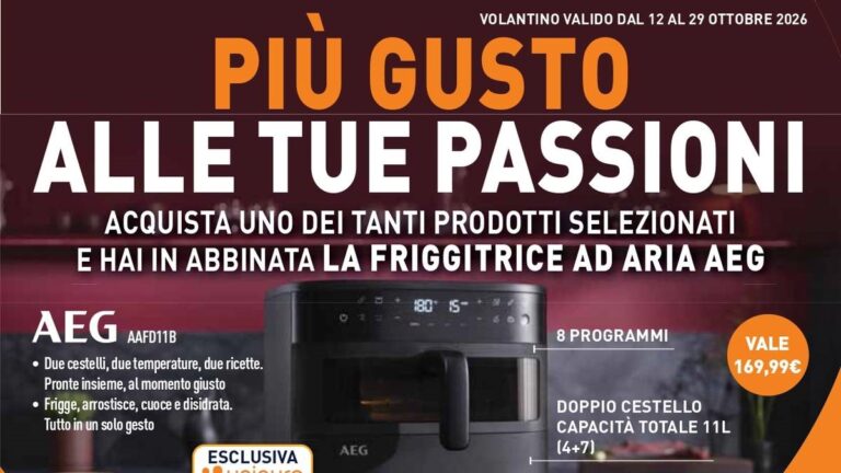 Volantino Unieuro dal 12 ottobre 2026