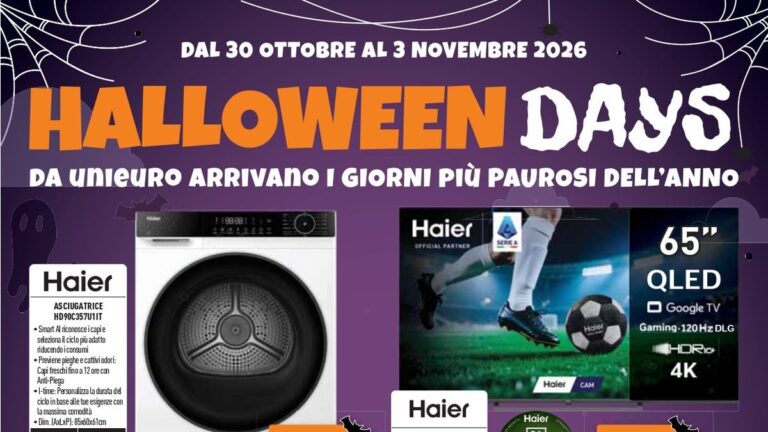 Volantino Unieuro dal 30 ottobre 2026