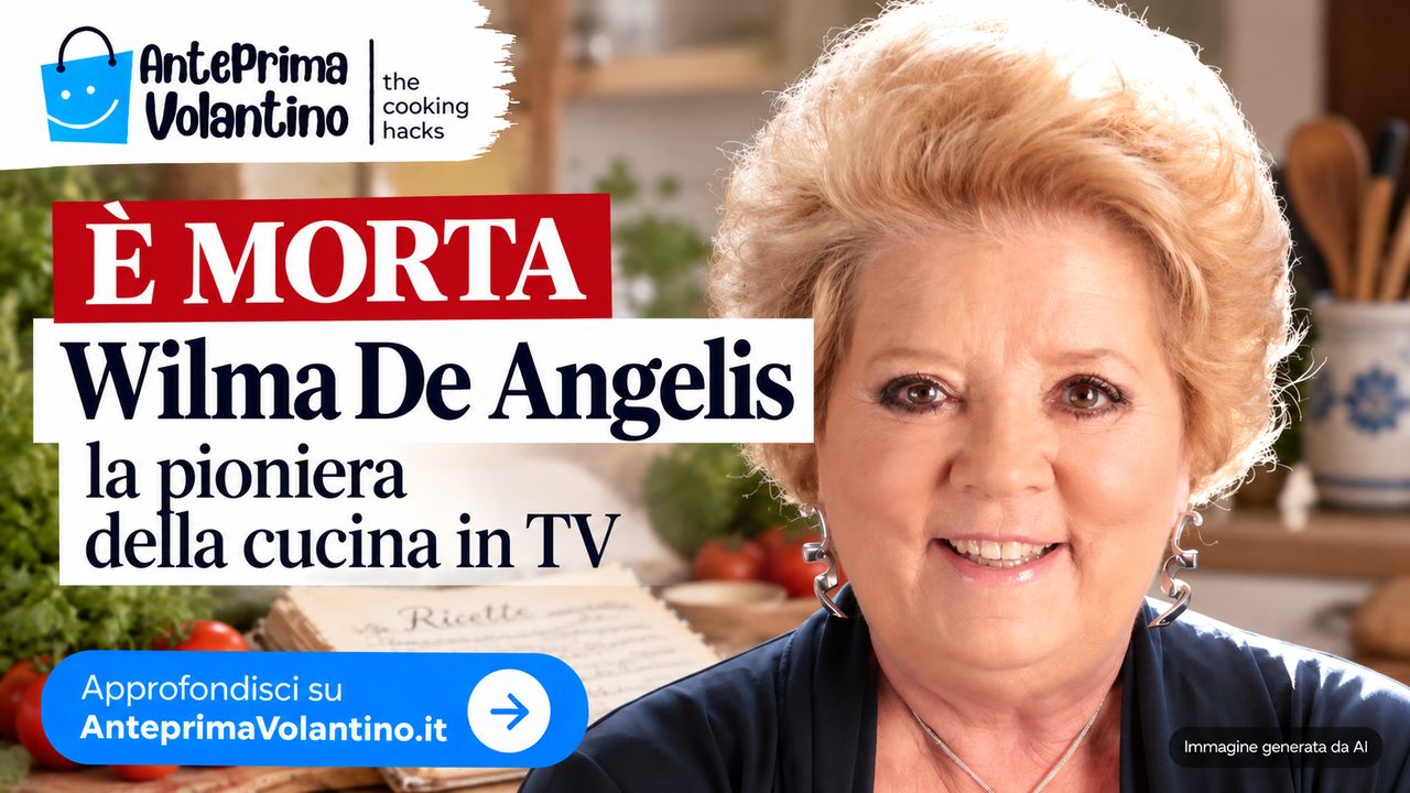 Wilma De Angelis è morta, la pioniera della cucina in TV che ha cambiato il rapporto degli italiani con il cibo